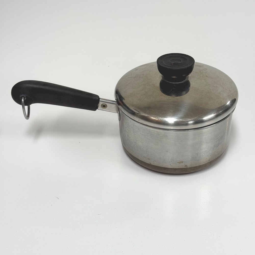 Vintage Revere Ware copper bottom Pot - 1 Quart